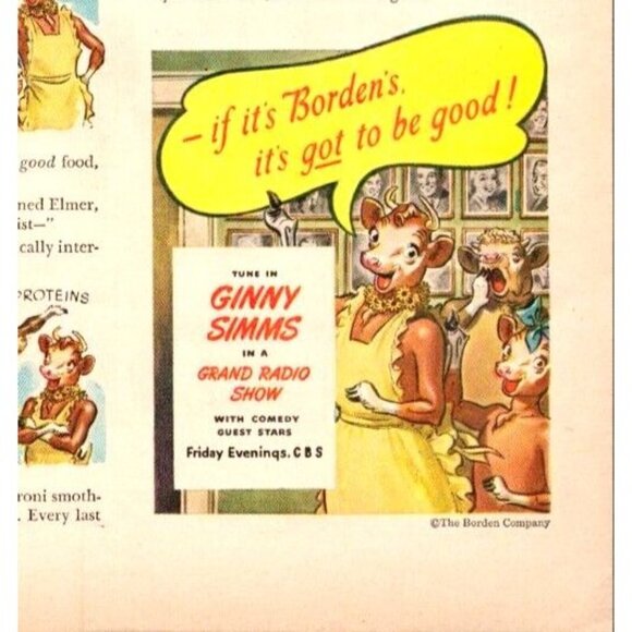 The Borden Company 1946 Vintage Print Ad (L7) - Picture 3 of 3